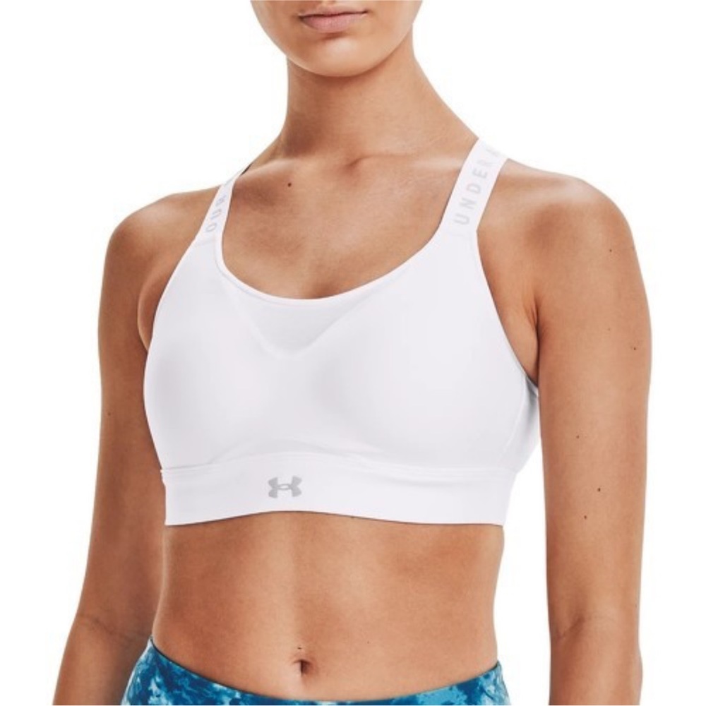 Under Armor Women's White Infinity High Sports Bra Size XL